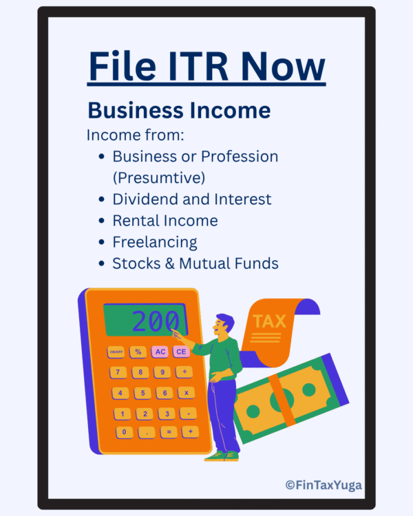 ITR Filing - Business Income